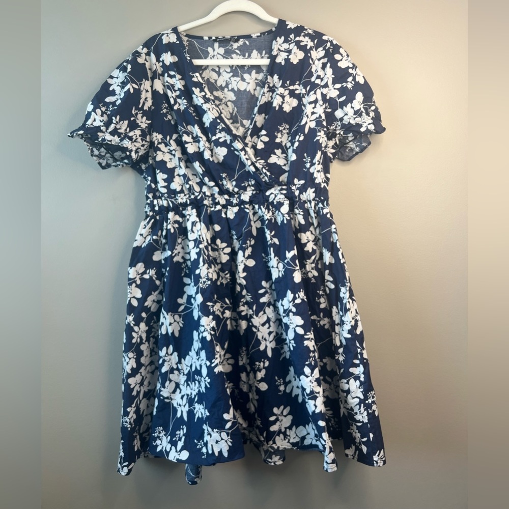 Bloomchic blue floral dress